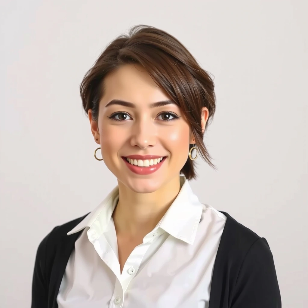 Retrato de una experta en experiencia de usuario y diseño web