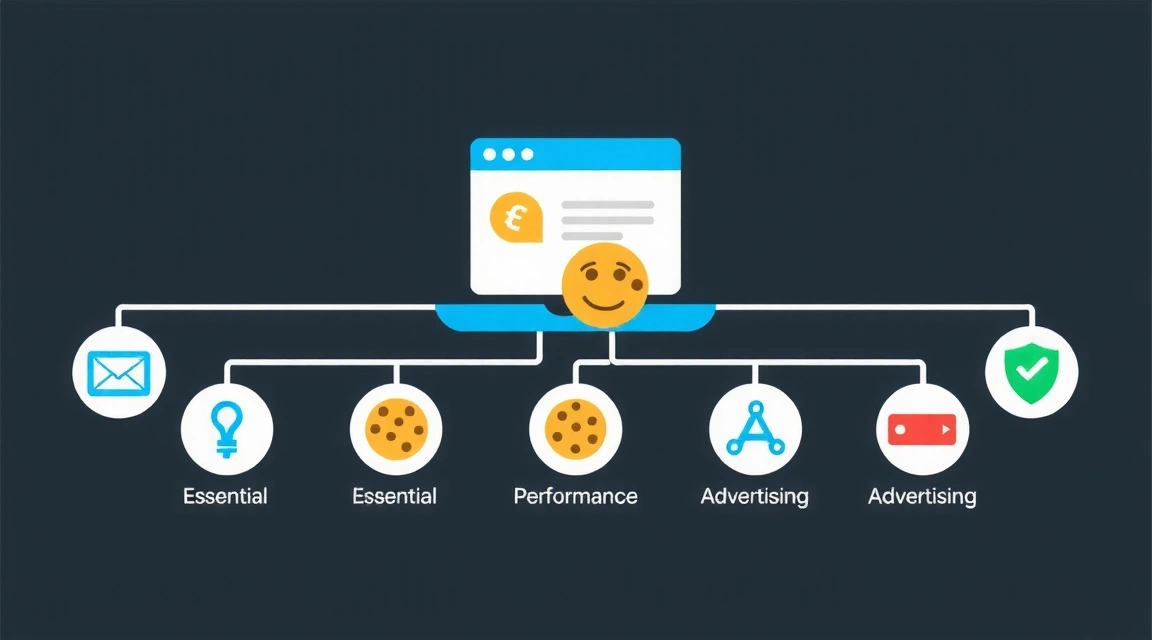 Ilustración de cookies y rastreadores web
